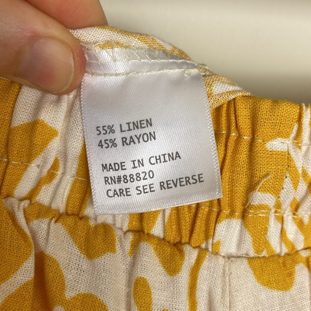 NWT Haute Hippie Linen Printed Tapered Elastic Ankle Pajama Trousers Size Small - Picture 9 of 12